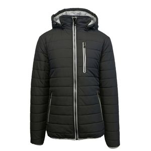 Spire by Galaxy Men's Heavyweight Puffer Jacket with Detachable Hood